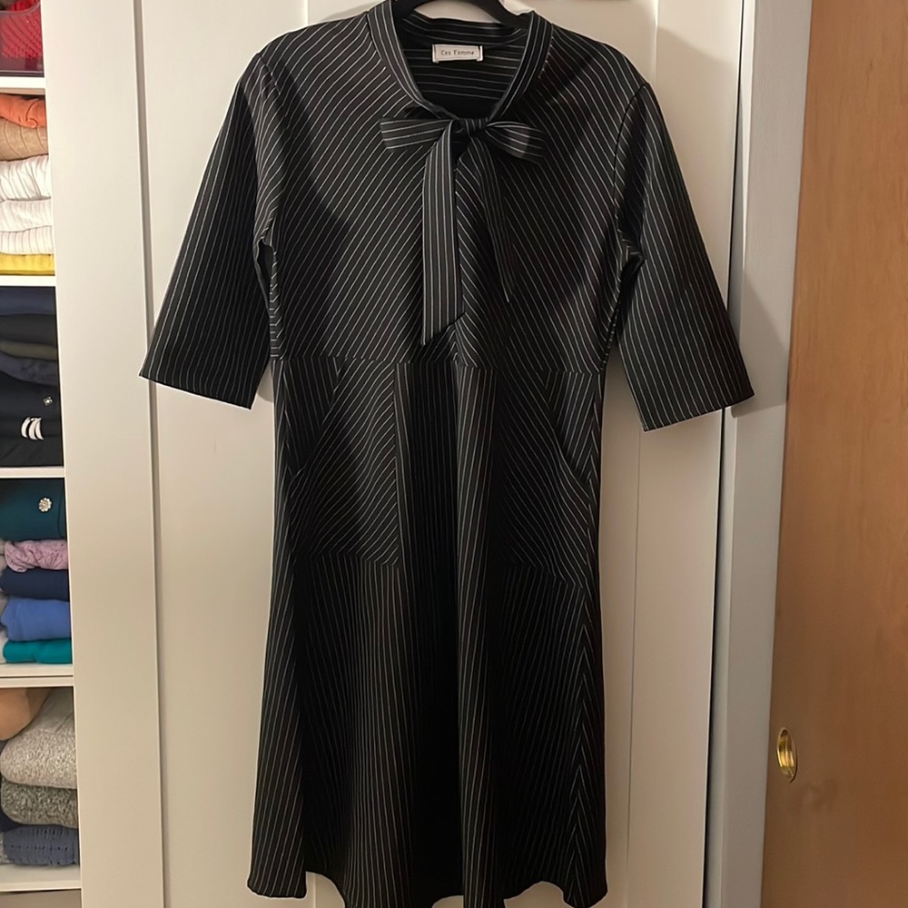 Ces Femme Pinstripe Dress